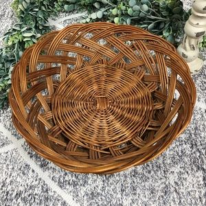Woven Whicker Basket, Wall Hanging